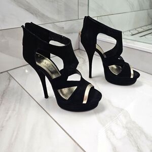 Bakers velvet strappy sandals